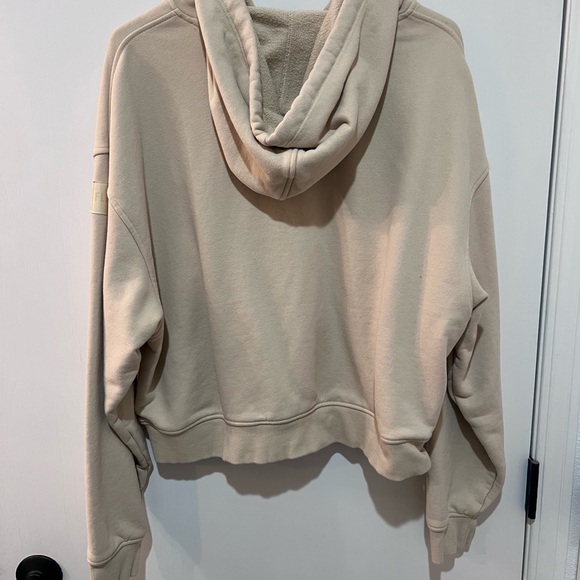 Fleo Beige Cropped Hoodie - Picture 2 of 4